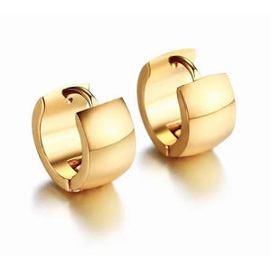Basic Hoop Earrings 18k Gold Plated