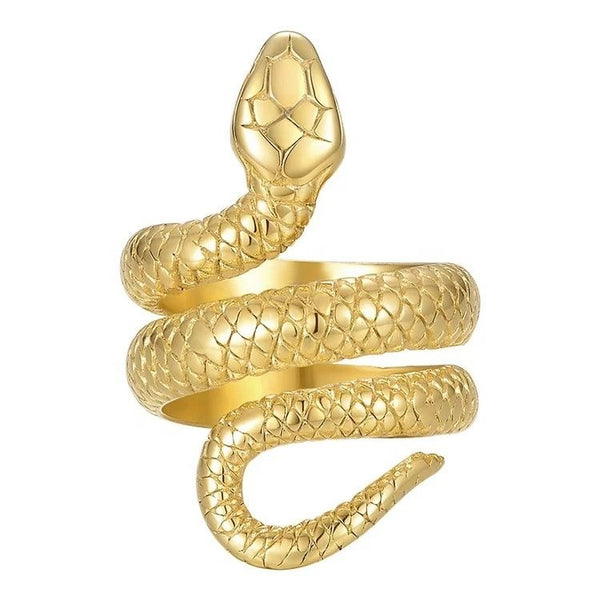 Statement Snake Ring 18K Gold Plated