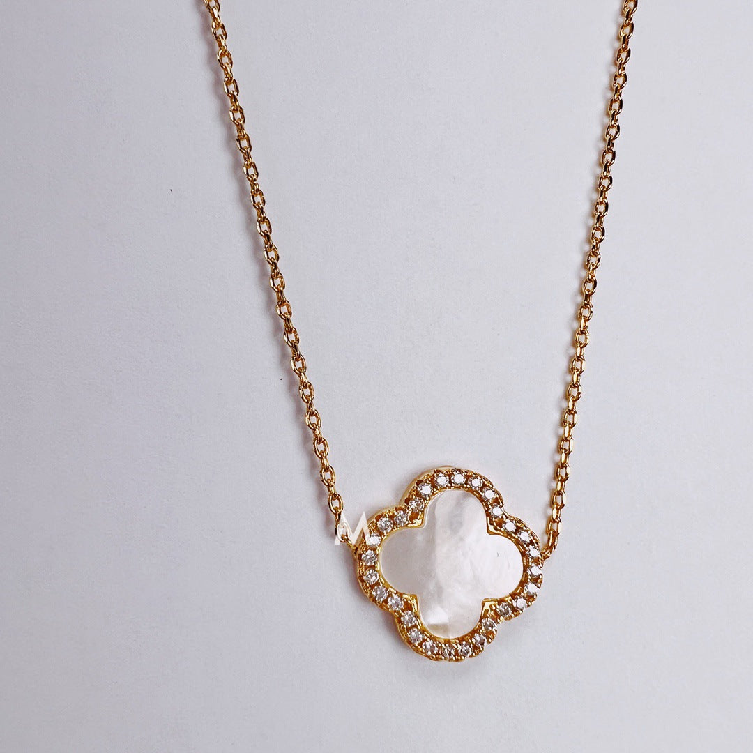 Four Leave Clover Alhambra Necklace | 18K Gold Filled