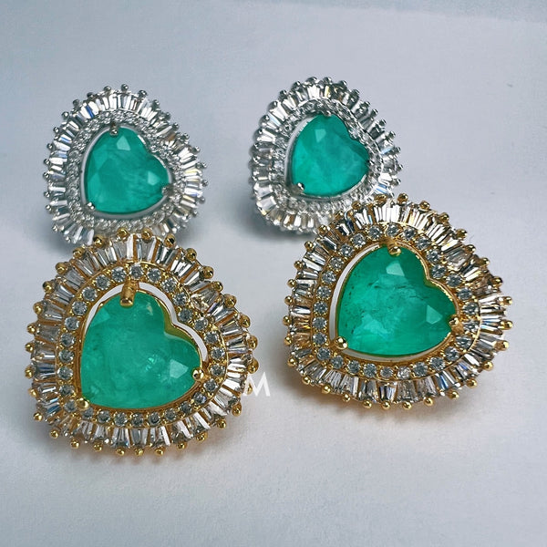 Luxury Colombian Emerald Earrings