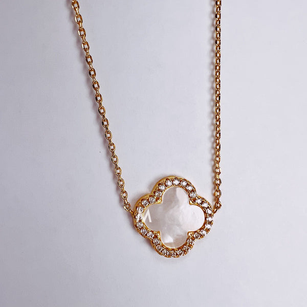 Four Leave Clover Alhambra Necklace | 18K Gold Filled