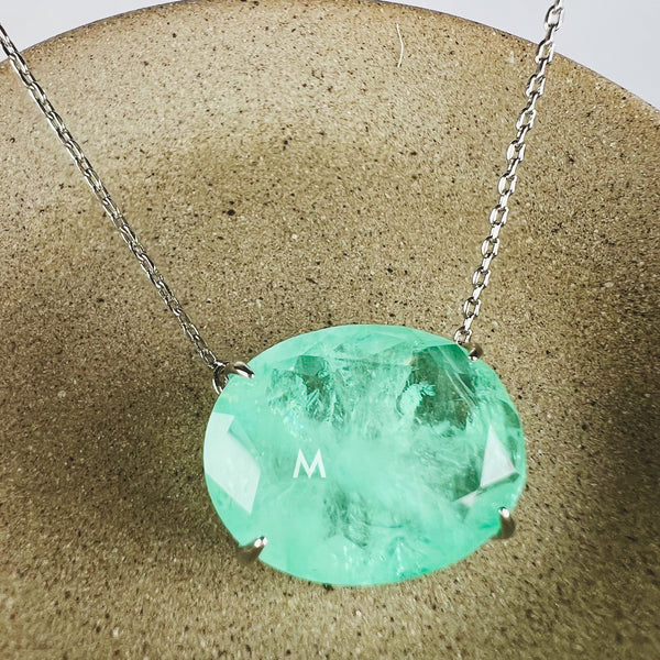 Luxury Oval Greenery Stone