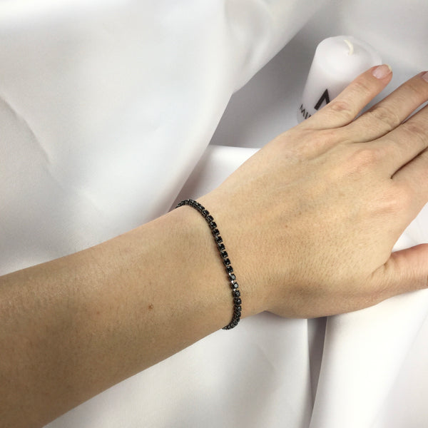 Black Tennis Riviera Bracelet