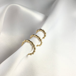 Trio Ear cuff high quality 18k gold plated