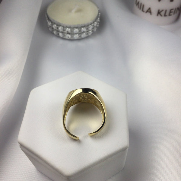 Famous Brand Inspired Pinky Ring 18k a gold Plated