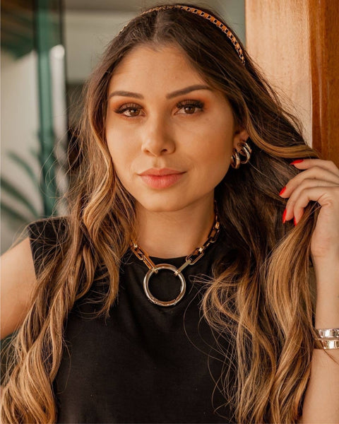 Link Choker Necklace 18K Gold Plated