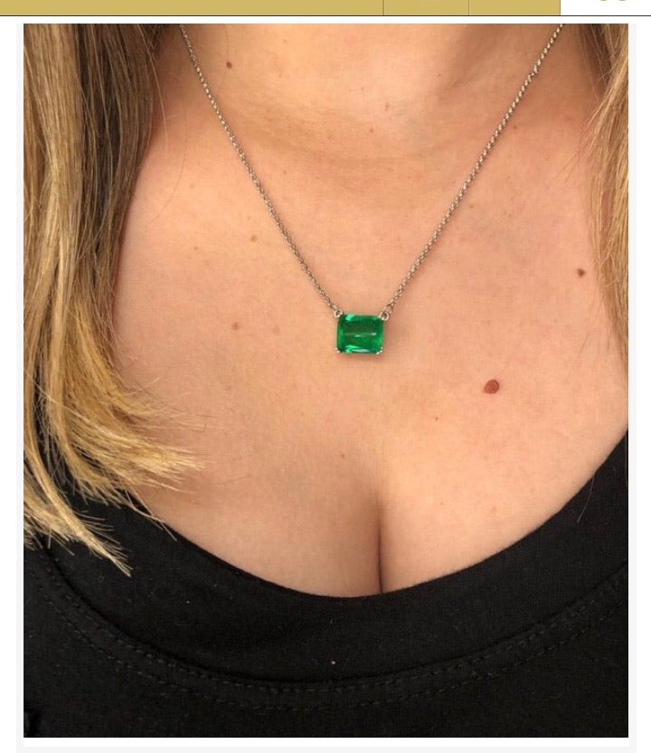 Emerald Fusion Stone Necklace