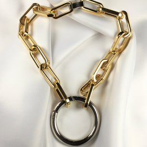 Link Choker Necklace 18K Gold Plated