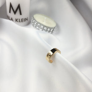 Screw Famous Brand Inspired One Side Ear Cuff 18k Gold plated
