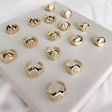 Letter Pinky Ring 18k Gold Plated Cz
      

           
      
      

      
        

        $18.00