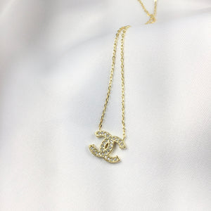 Gold Famous Brand Inspired Necklace 18k Gold Plated