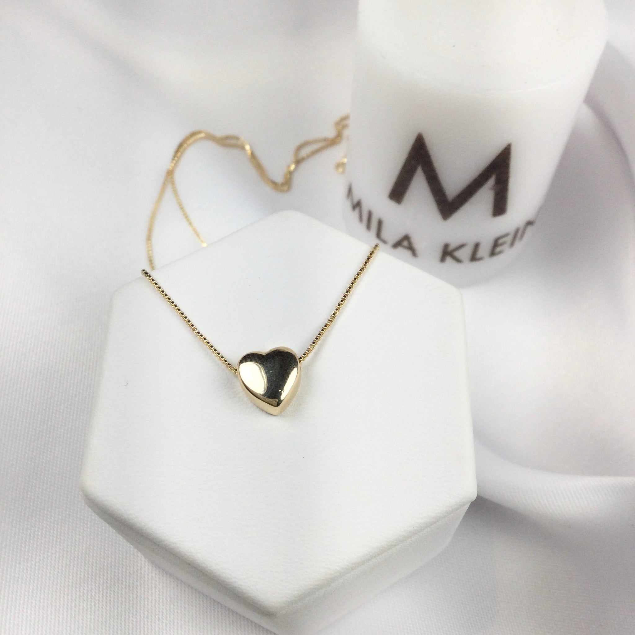 Mini Heart Necklace 18K Gold Plated