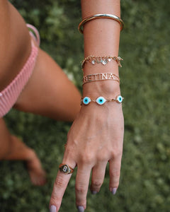 Evil Eye Bracelet 18K Gold Filled