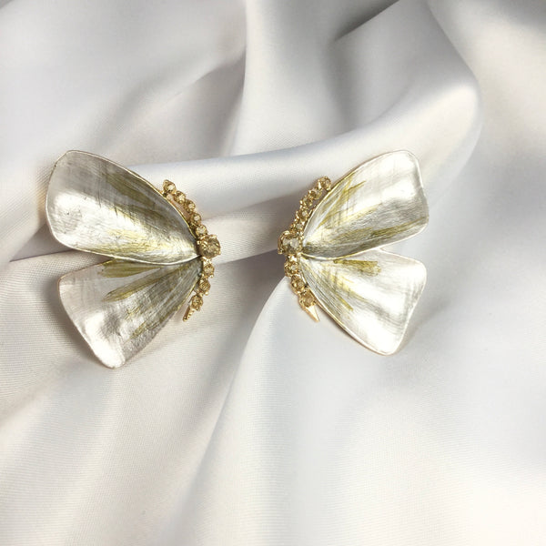 Fancy Butterfly  Earrings 18K gold plated