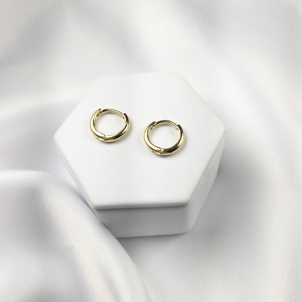 Hoop Earrings Second Hole 18k Gold Plated