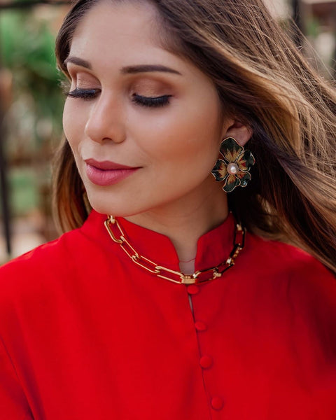 Link Choker Necklace 18K Gold Plated
