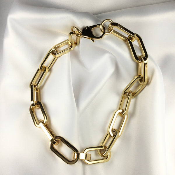 Link Choker Necklace 18K Gold Plated
