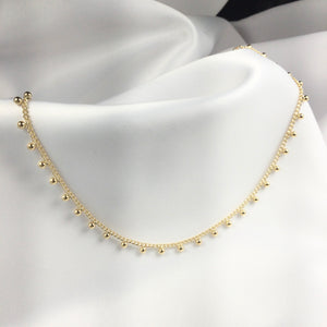 Delicate Choker Sphere 18k Gold Plated
