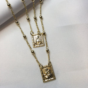Scapular Necklace 18k Gold Filled