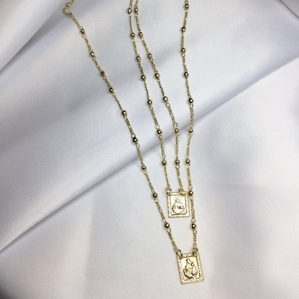 Scapular Necklace 18k Gold Filled