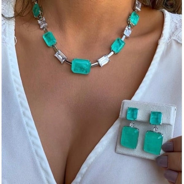 Luxury Earring Colombian Emerald - Mila Klein