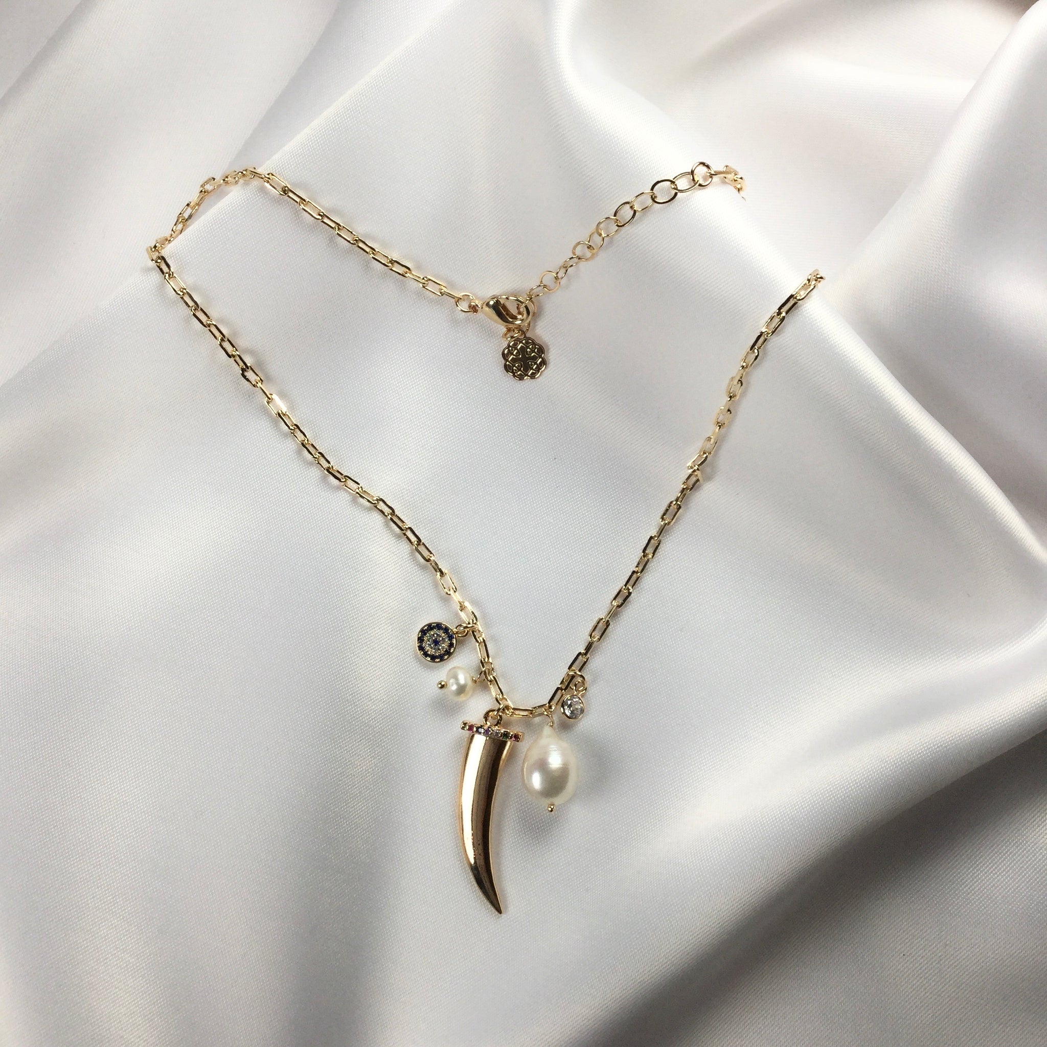 Lucky Charm Necklace 18K Gold Plated.