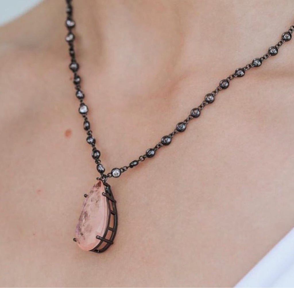 Morganite Fusion Necklace - Mila Klein